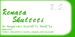renata skulteti business card